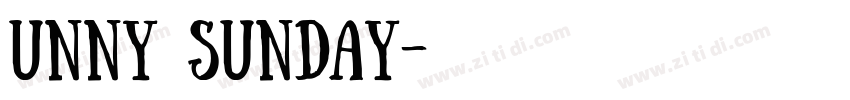 unny Sunday字体转换
